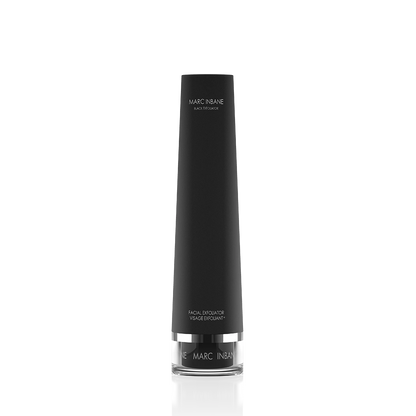 Marc Inbane Black Exfoliator i svart elegant förpackning, ansiktspeeling som djuprengör och ger friskare hud.