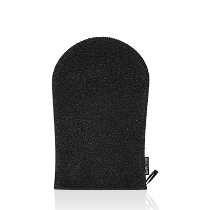 Marc Inbane Exfoliating Glove – svart exfolieringshandske i textil för hudpeeling och förberedelse inför brun utan sol