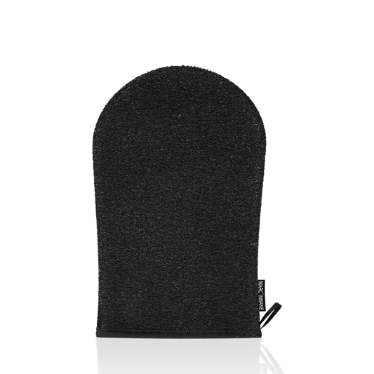 Marc Inbane Exfoliating Glove – svart exfolieringshandske i textil för hudpeeling och förberedelse inför brun utan sol