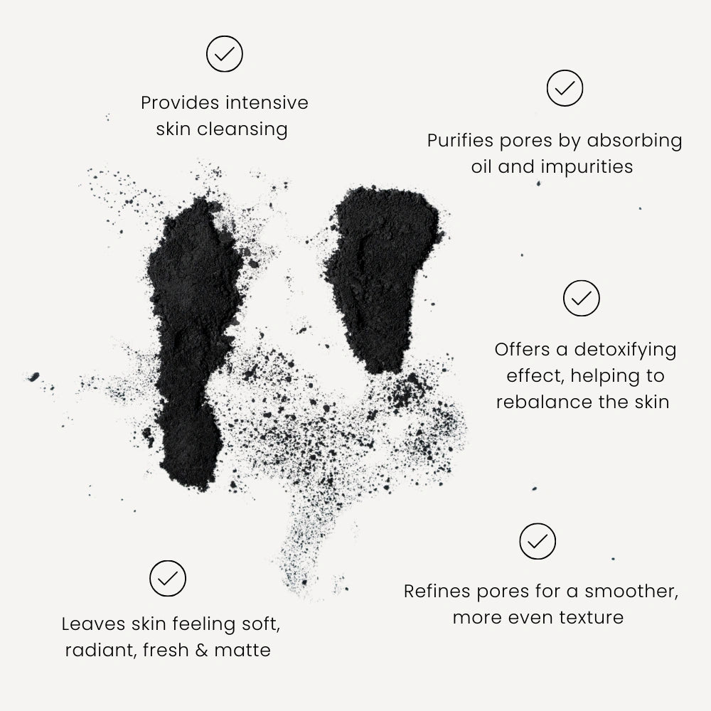 Marc Inbane Exfoliating Glove egenskaper – intensiv rengöring, porförfining, absorberar olja och orenheter samt lämnar huden mjuk och fräsch.
